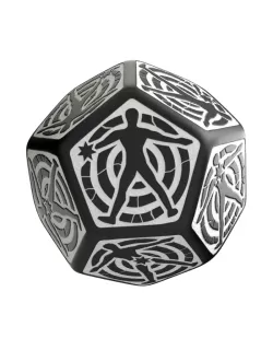 Кубик D12 Hit Location Black & White Die