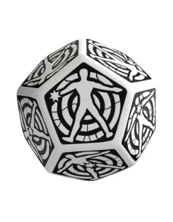 Кубик D12 Hit Location White & Black Die