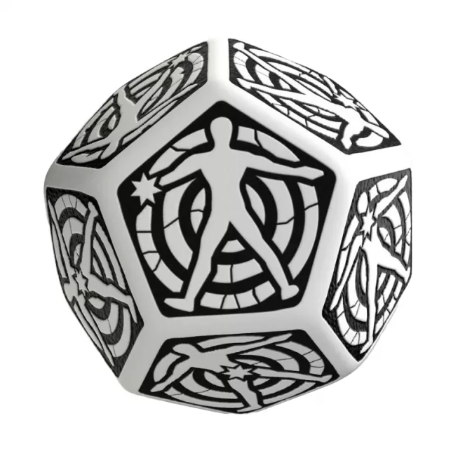 Кубик D12 Hit Location White & Black Die: купити за кращою ціною в Україні