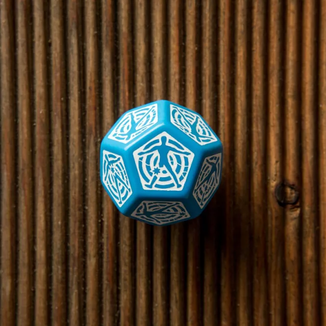 Кубик D12 Hit Location Blue & White Die: купити за кращою ціною в Україні