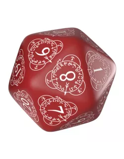 Кубик D20 Level Counter Red & White Die
