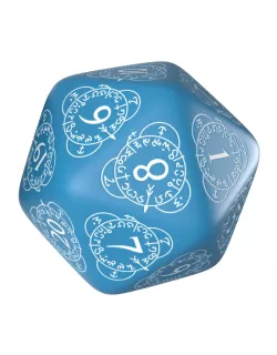 Кубик D20 Level Counter Blue & White Die