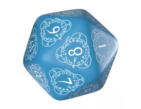 Кубик D20 Level Counter Blue & White Die