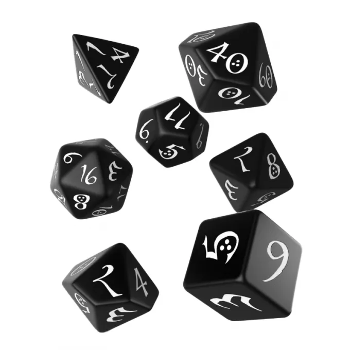 Набір кубиків Classic RPG Black & white Dice Set (7): купити за кращою ціною в Україні