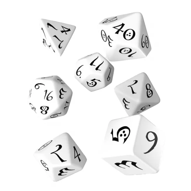 Набір кубиків Classic RPG White & black Dice Set (7): купити за кращою ціною в Україні