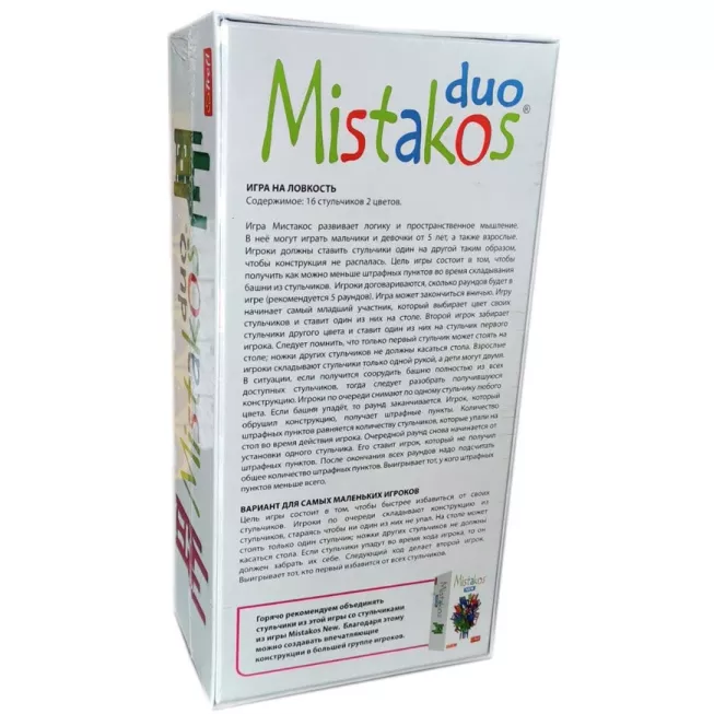 Настільна гра Стільчики Дуель (Mistakos DUO) Рожево-блакитний: купити за кращою ціною в Україні