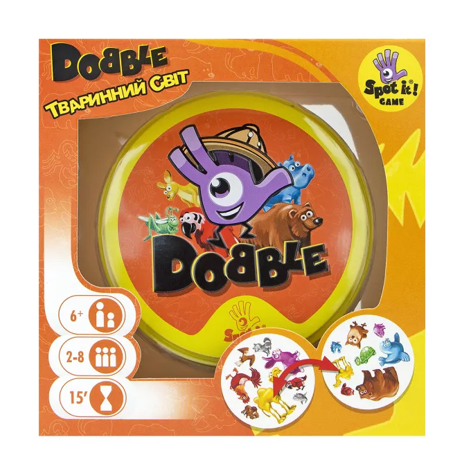 Dobble Тваринний Світ (Доббл Animals): купити за кращою ціною в Україні