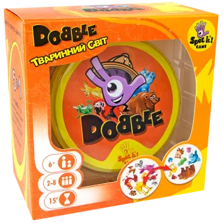 Настільна гра Dobble Тваринний Світ (Доббл Animals)