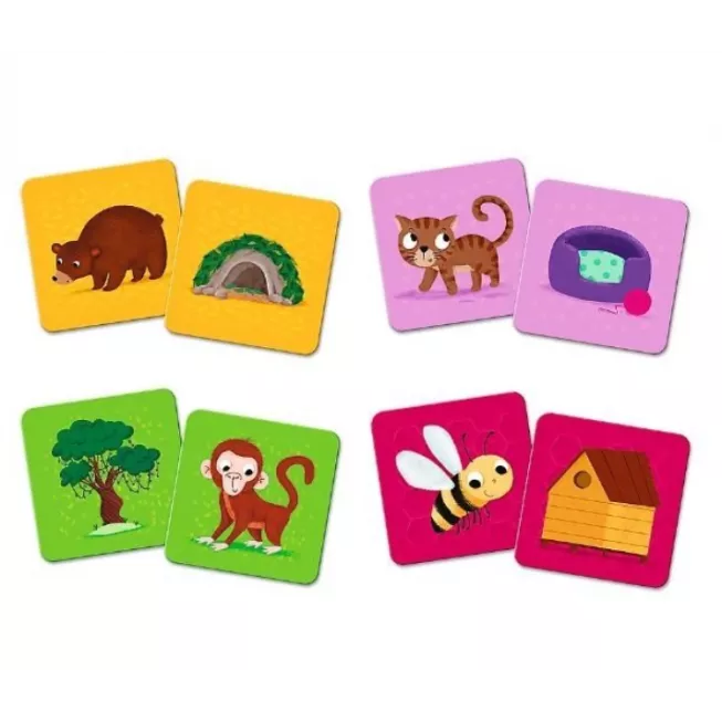 Мемос Класичний: Звірята та їхні хатинки (36 карт): купити за кращою ціною в Україні