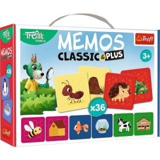 Настільна гра Мемос Класичний: Звірята та їхні хатинки (36 карт)