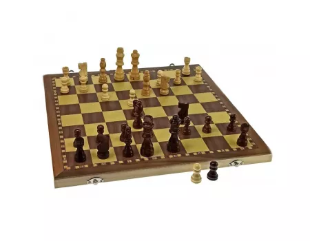 Настільна гра Шахи дерев'яні з магнітом (39х39х2 см)