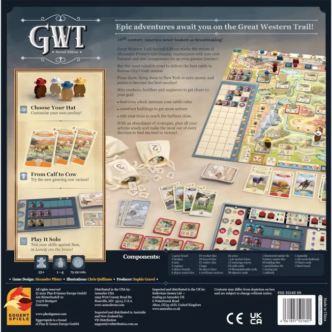 Great Western Trail 2nd Edition (Великий Західний Шлях): купити за кращою ціною в Україні
