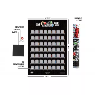 Скретч-постер Watch It Played Game Shelf