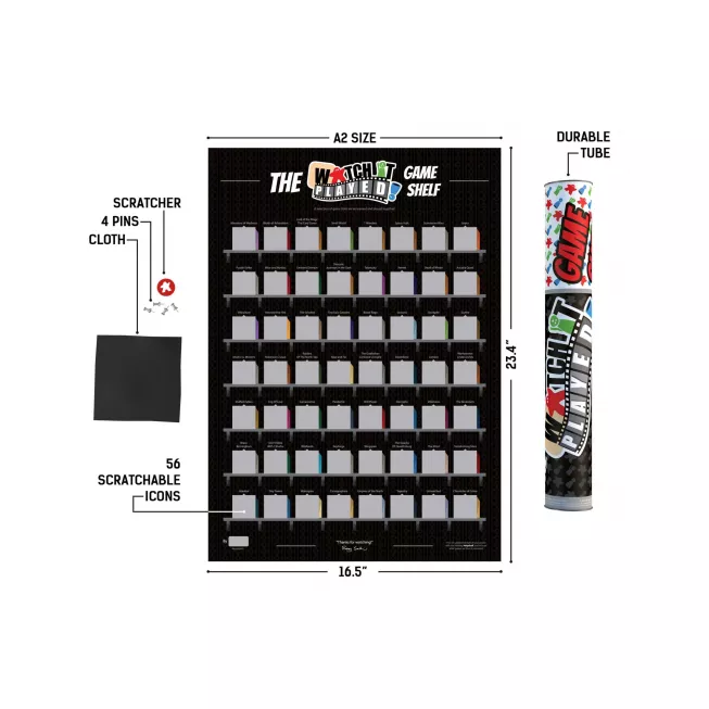 Скретч-постер Watch It Played Game Shelf: купити за кращою ціною в Україні