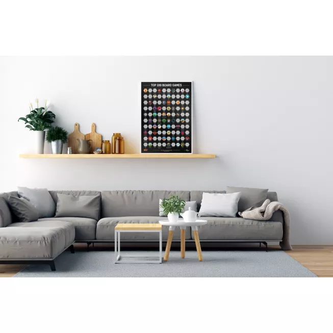 Скретч-постер Топ 100 настільних ігор (Top 100 Board Games): купити за кращою ціною в Україні