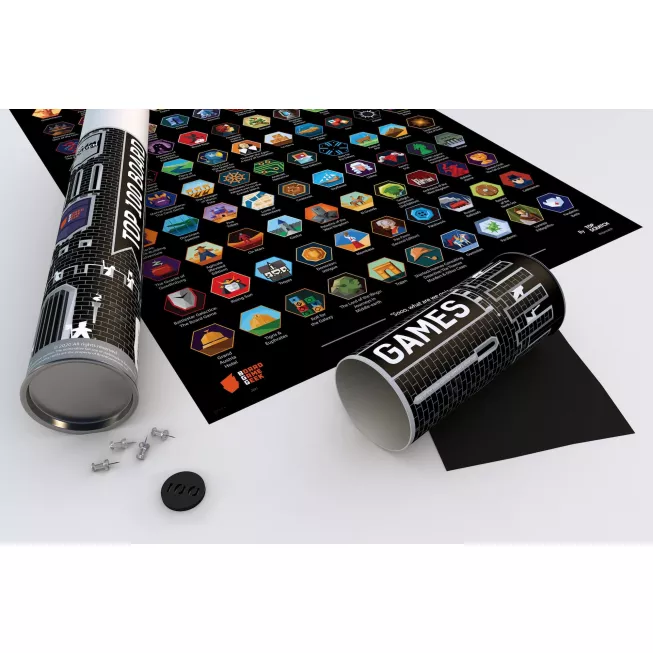 Скретч-постер Топ 100 настільних ігор (Top 100 Board Games): купити за кращою ціною в Україні