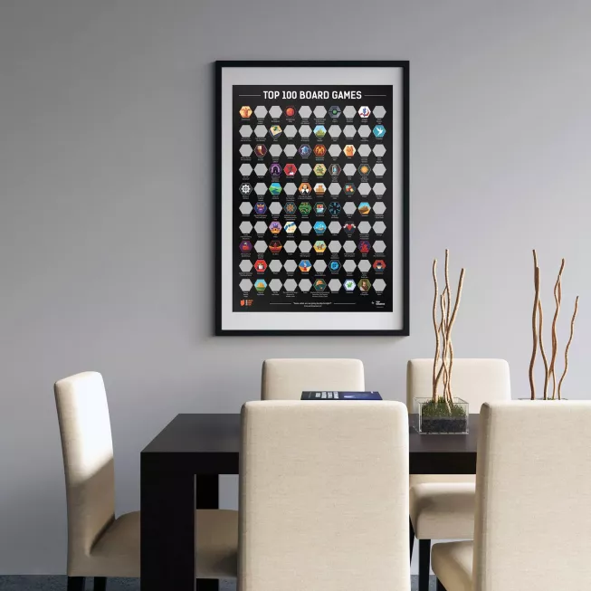 Скретч-постер Топ 100 настільних ігор (Top 100 Board Games): купити за кращою ціною в Україні
