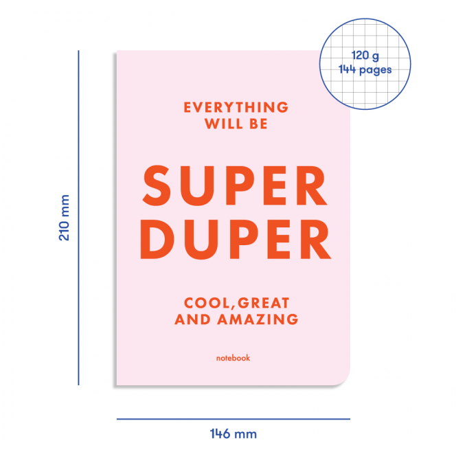 Блокнот. SUPER DUPER Рожевий: купити за кращою ціною в Україні