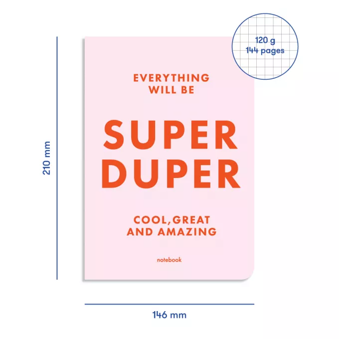 Блокнот. SUPER DUPER Рожевий: купити за кращою ціною в Україні