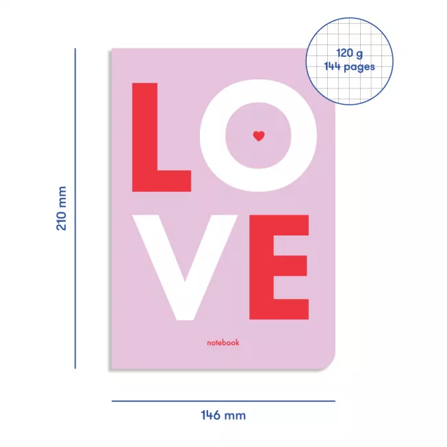 Блокнот. Love Фіолетовий: купити за кращою ціною в Україні