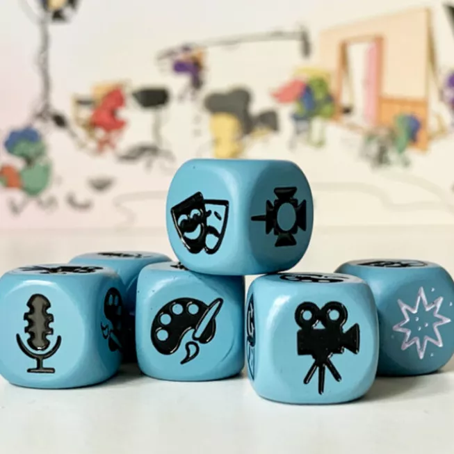 Металеві кубики (6 шт). Камера! Мотор! Гра про Кіновиробництво: купити за кращою ціною в Україні