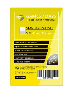 Протектори Games7Days (41 x 63 мм) Standard Mini USA (100 шт)