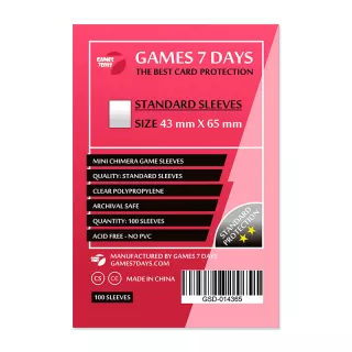 Протектори Games7Days (43 x 65 мм) Standard Mini Chimera (100 шт)