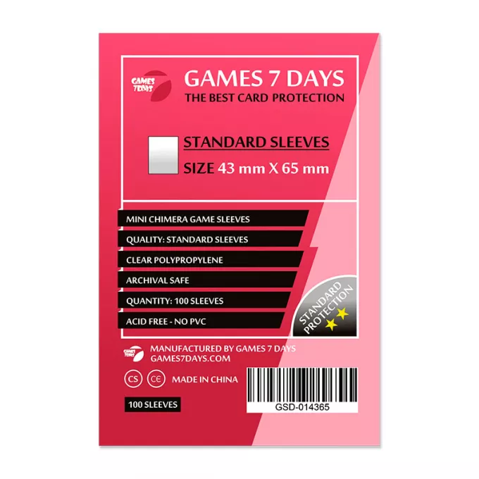 Протектори Games7Days (43 x 65 мм) Standard Mini Chimera (100 шт): купити за кращою ціною в Україні