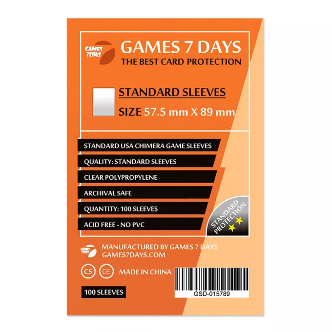 Протектори Games7Days (57.5 x 89 мм) Standard USA Chimera (100 шт): купити за кращою ціною в Україні