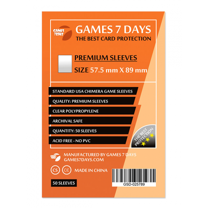 Протектори Games7Days (57.5 x 89 мм) Premium USA Chimera (50 шт): купити за кращою ціною в Україні