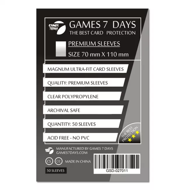Протектори Games7Days (70 х 110 мм) Premium Magnum Ultra-Fit (50 шт): купити за кращою ціною в Україні