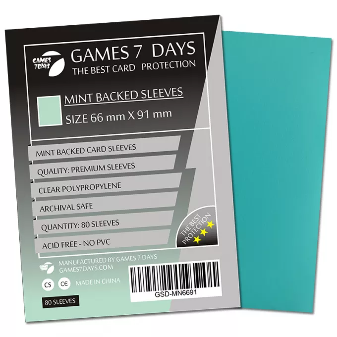 Протектори Games7Days (66 х 91 мм / 63.5x88 мм) Mint Premium MTG (80 шт): купити за кращою ціною в Україні