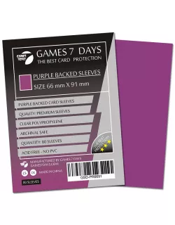 Протектори Games7Days (66 х 91 мм / 63.5x88 мм) Purple Premium MTG (80 шт)