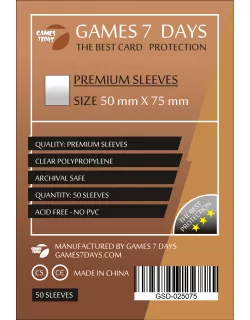 Протектори Games7Days (50 x 75 мм) Premium Sails of Glory (50 шт)