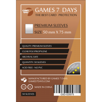 Протектори Games7Days (50 x 75 мм) Premium Sails of Glory (100 шт)