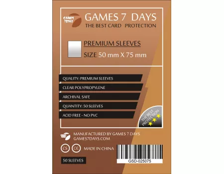 Протектори Games7Days (50 x 75 мм) Premium Sails of Glory (50 шт)