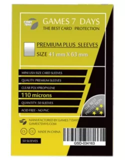 Протектори Games7Days (41 x 63 мм) Premium Plus USA (50 шт)