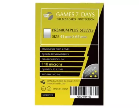 Протектори Games7Days (41 x 63 мм) Premium Plus USA (50 шт)