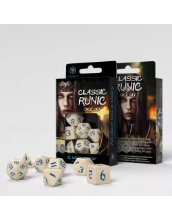 Набір кубиків Classic Runic Beige & Blue Dice Set (7)