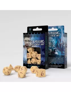 Набір кубиків Classic RPG Beige & burgundy Dice Set (7)