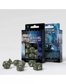 Набір кубиків Classic RPG Olive & white Dice Set (7)