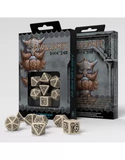 Набір кубиків Dwarven Beige & black Dice Set (7)