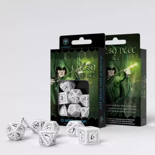 Набір кубиків Elvish White & Black Dice Set (7)