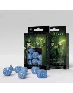 Набір кубиків Elvish Glacier & white Dice Set (7)