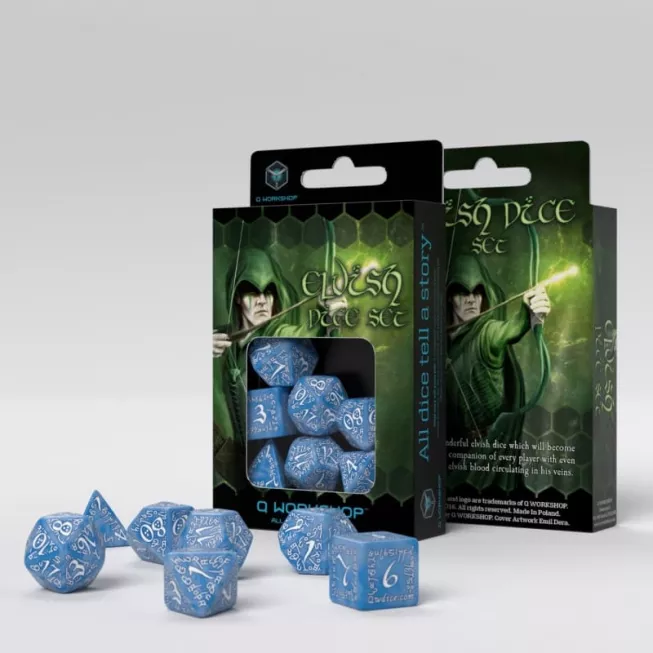 Набір кубиків Elvish Glacier & white Dice Set (7): купити за кращою ціною в Україні