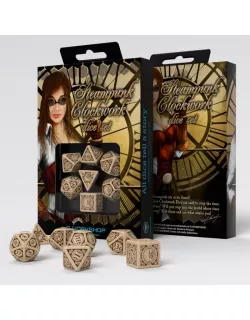 Набір кубиків Steampunk Clockwork Beige & brown Dice Set (7)