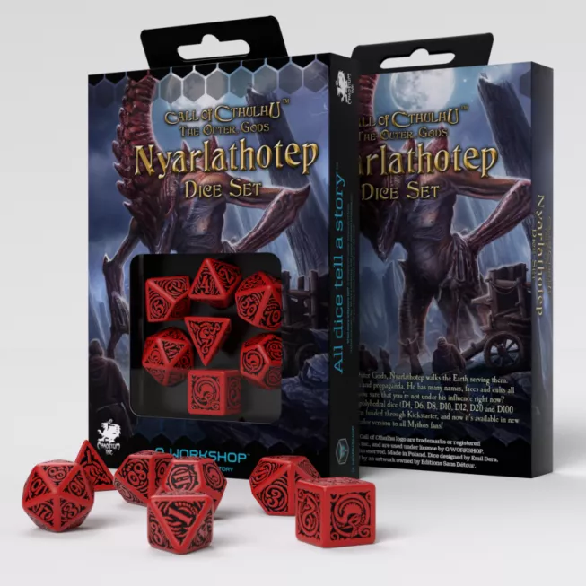 Набір кубиків COC The Outer Gods Nyarlathotep Dice Set (7): купити за кращою ціною в Україні