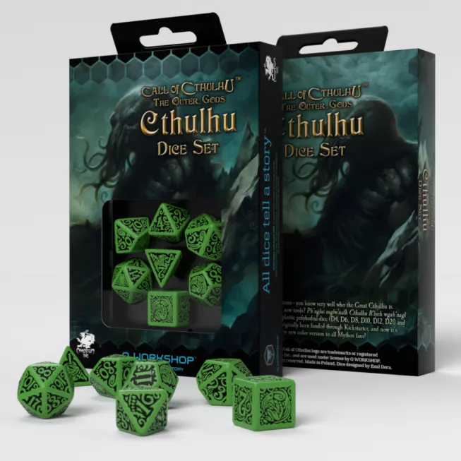 Набір кубиків COC The Outer Gods Cthulhu Dice Set (7): купити за кращою ціною в Україні