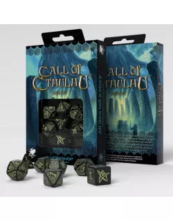 Набір кубиків Call of Cthulhu Black & glow-in-the-dark Dice Set (7)
