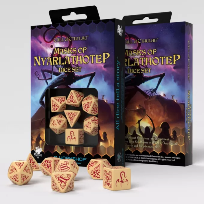 Набір кубиків Call of Cthulhu: Masks of Nyarlathotep Dice Set (7): купити за кращою ціною в Україні